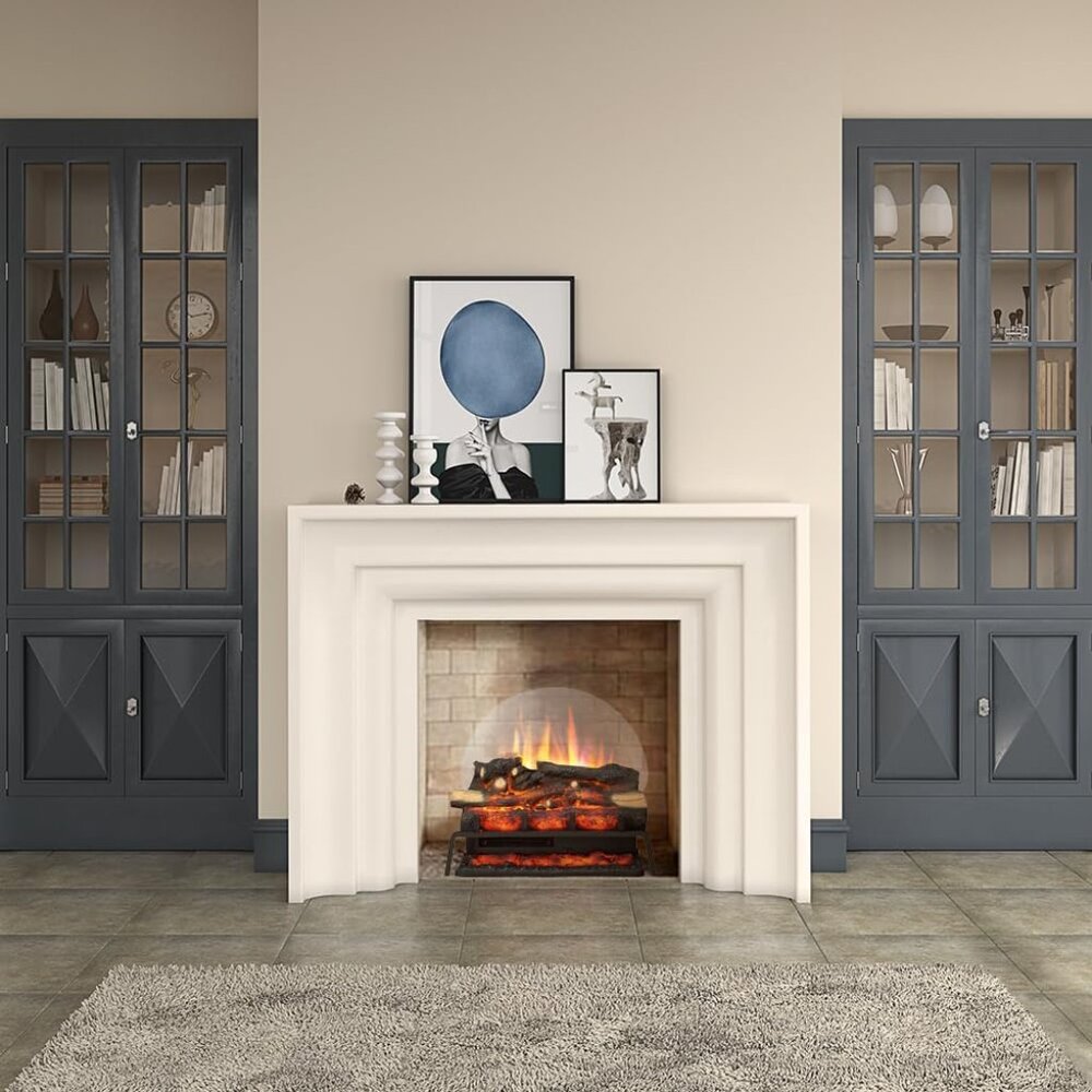 LegendFlame 23" W Free Standing Electric Fireplace Log Set